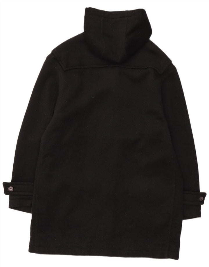 McNeil & Grant Γυναικείο παλτό Duffle με κουκούλα UK 16 μεγάλο μαύρο μαλλί