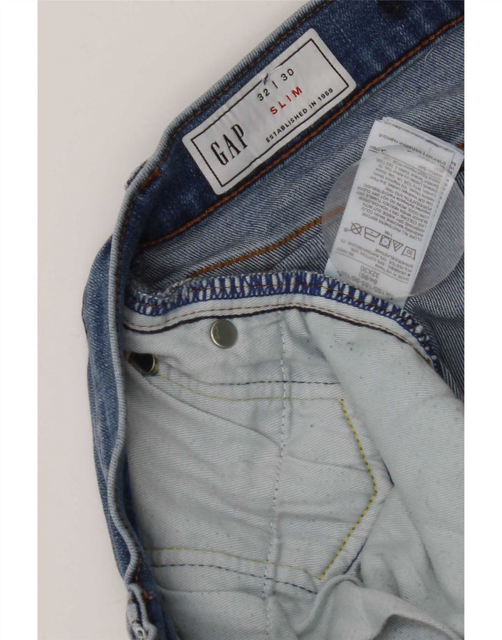 Gap Γυναικείο Slim Jeans W32 L30 Μπλε βαμβακερό