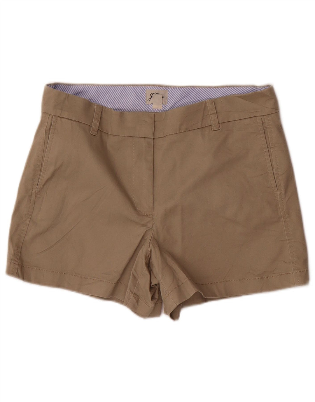 J. CREW Γυναικείο Σορτς Chino US 8 Μεγάλο W32 Μπεζ βαμβακερό