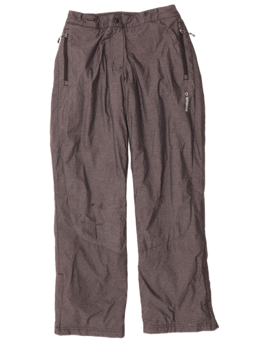 Γυναικείο παντελόνι αντιανεμικό REEBOK UK 12/14 Medium Grey Nylon