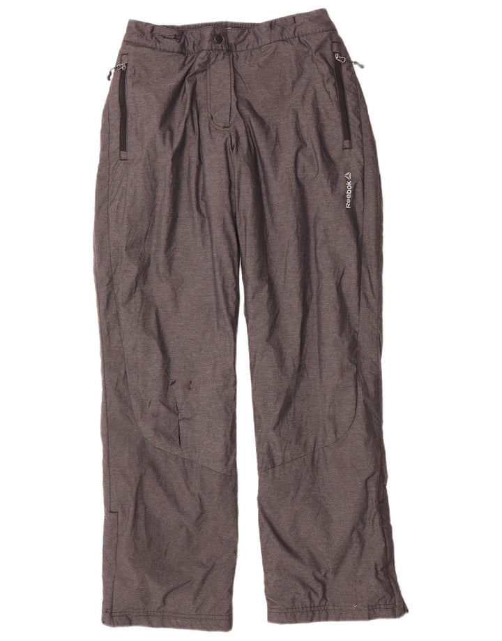Γυναικείο παντελόνι αντιανεμικό REEBOK UK 12/14 Medium Grey Nylon