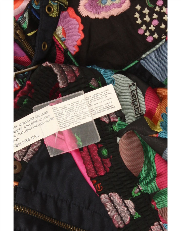 Desigual Γυναικείο Abstract Pattern Crop Bomber Jacket EU 46 XL Πολύχρωμο