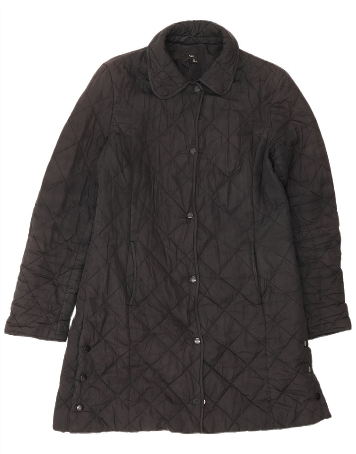 Zara Γυναικείο Καπιτονέ Πανωφόρι UK 16 Large Μαύρο