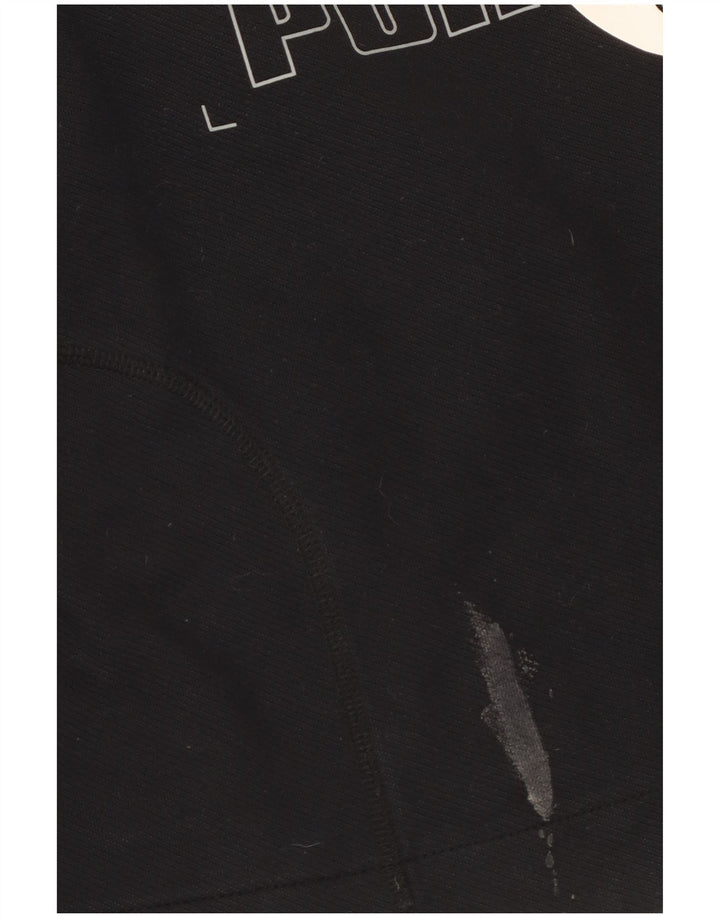 Γυναικεία φούτερ Puma Graphic Crop Jumper UK 14 Medium Black