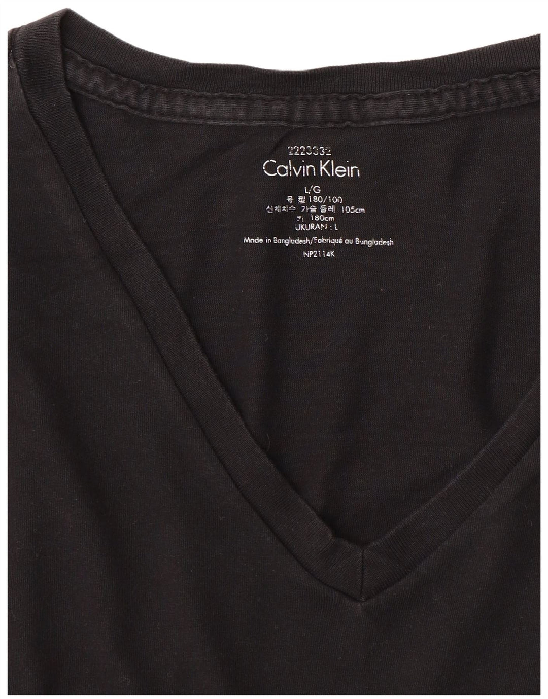 Ανδρικό T-Shirt CALVIN KLEIN Top Large Μαύρο
