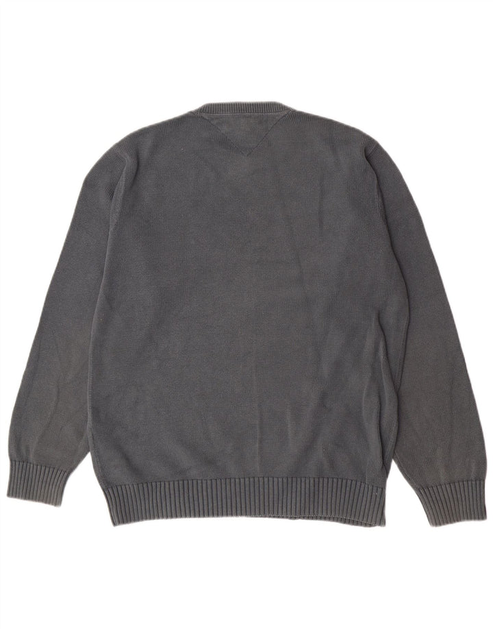 Ανδρικό πουλόβερ Tommy Hilfiger Regular Fit Crew Neck Jumper Μεσαίο γκρι βαμβακερό