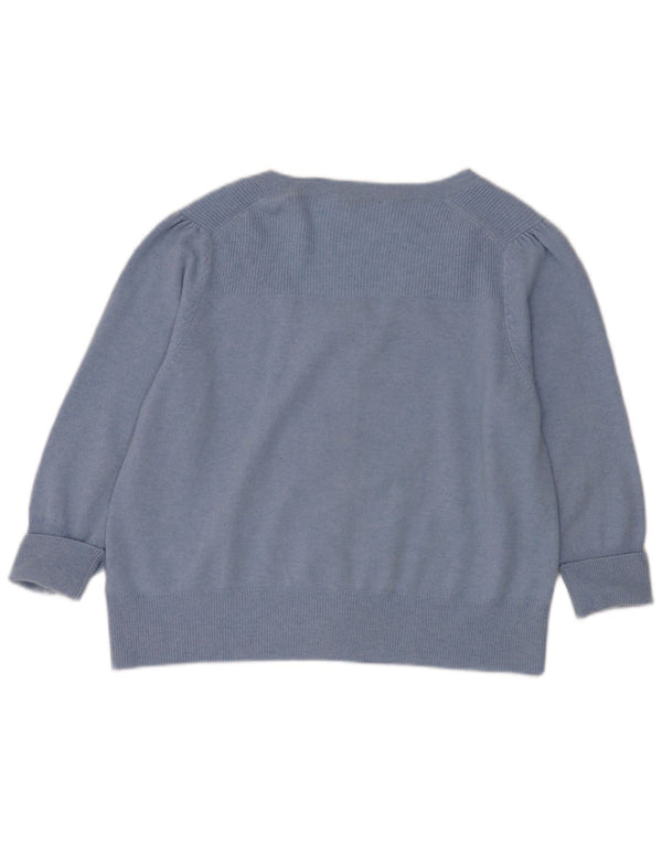 Marks & Spencer Γυναικεία ζακέτα πουλόβερ UK 22 3XL Μπλε κασμίρ