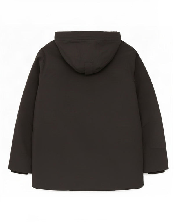 Zara Ανδρικό παλτό αντιανεμικό με κουκούλα UK 36 Small Black Polyester