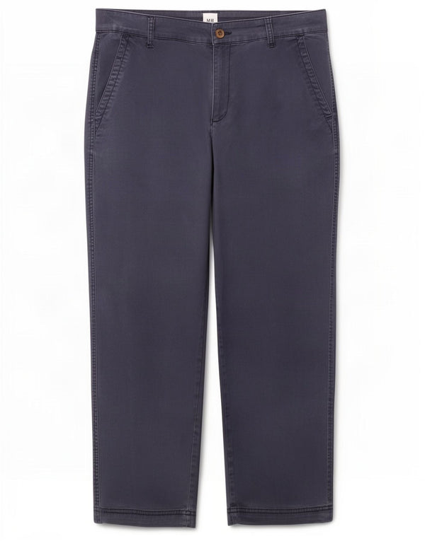 Gap Womens Girlfriend Crop Chino Παντελόνι UK 12 Medium W32 L26 Navy Blue