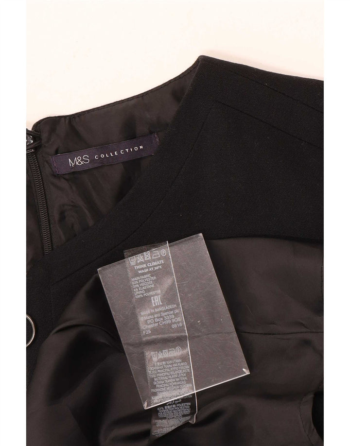 Γυναικείο φόρεμα με θήκη Marks & Spencer UK 14 Medium Black Polyester