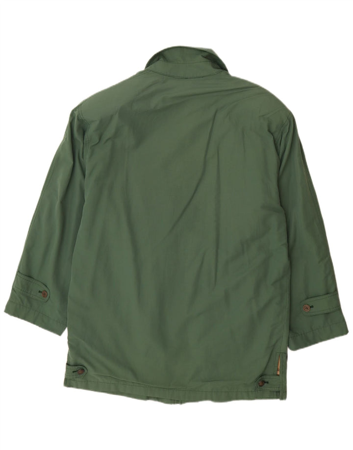 Burberrys Mens Utility Jacket IT 52 Μεγάλο Πράσινο Βαμβακερό