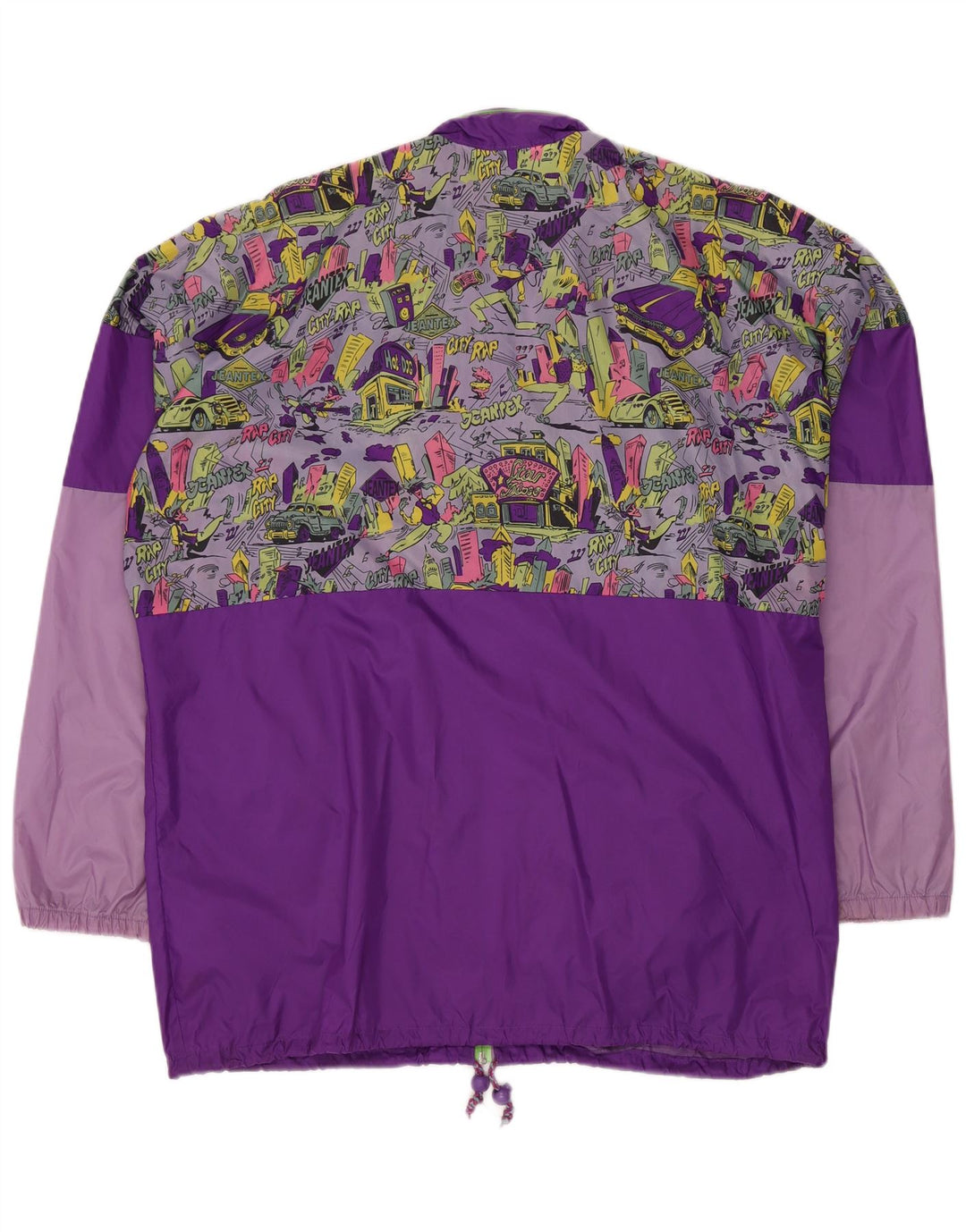 J JEANTEX Ανδρικό μπουφάν βροχής UK 40 Large Purple Colourblock