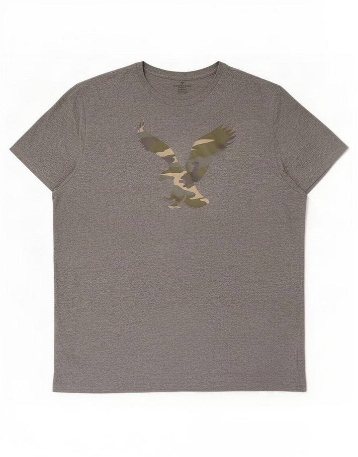 Ανδρικό γραφικό T-Shirt American Eagle Top 2XL Γκρι βαμβακερό