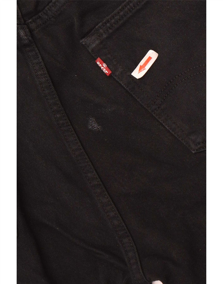 Levi's Mens 501 Straight Jeans W32 L34 Μαύρο βαμβακερό