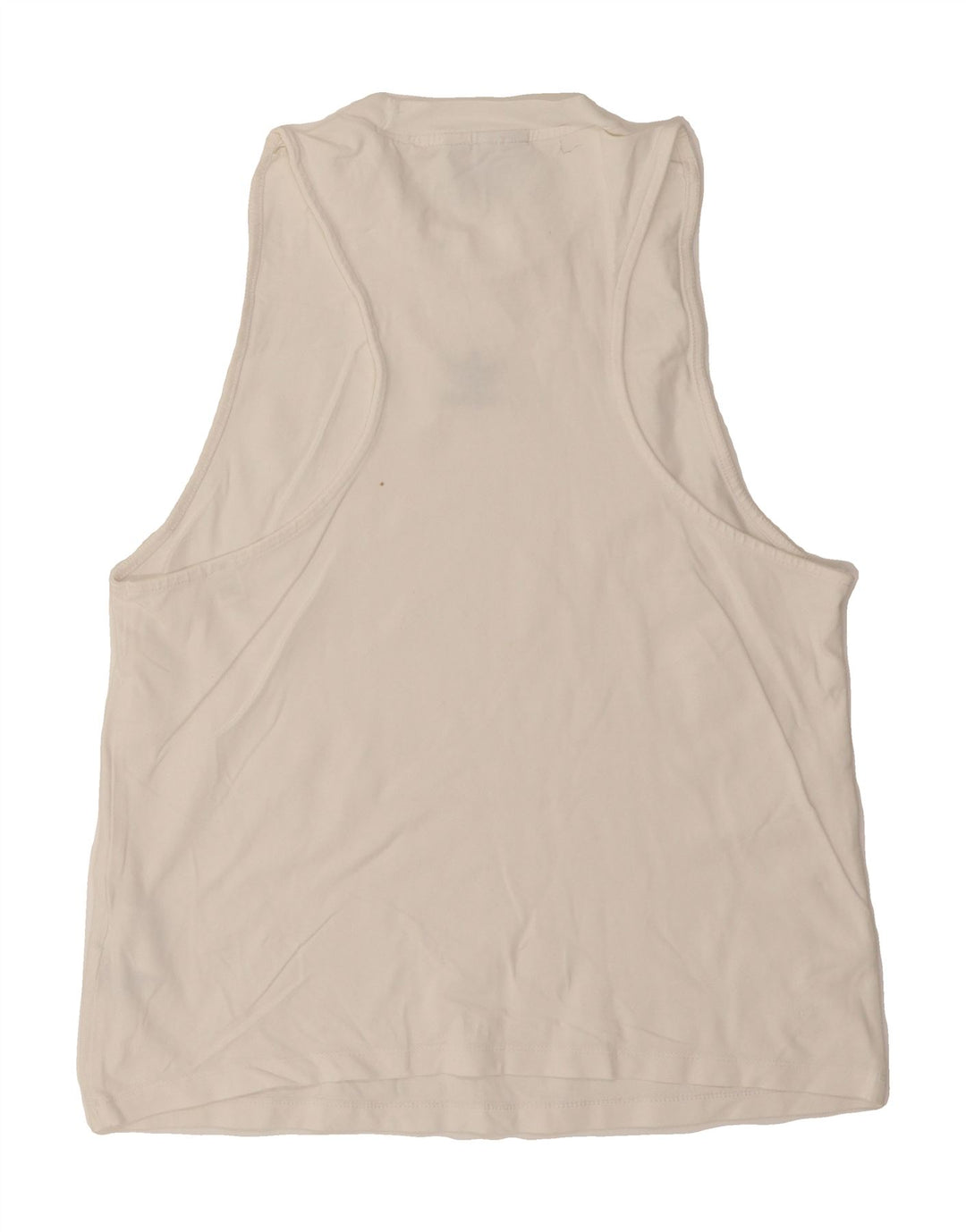 ADIDAS Womens Vest Top UK 14 Medium  White Cotton Vintage Adidas and Second-Hand Adidas from Messina Hembry 