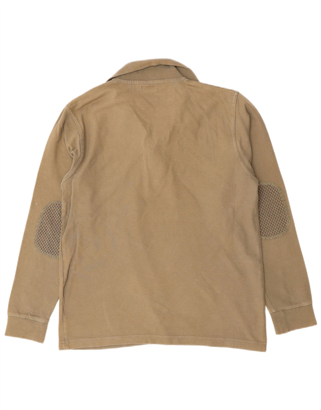 Ανδρικό μακρυμάνικο μπλουζάκι πόλο AVIREX από μεσαίο χακί βαμβακερό