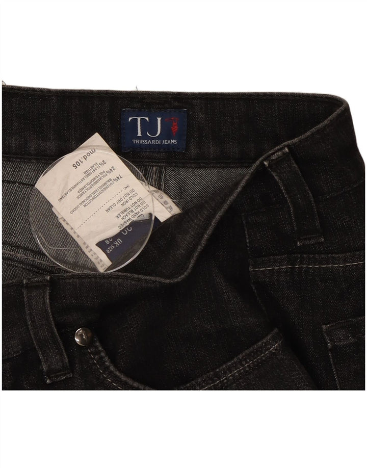 Trussardi Γυναικείο Τζιν μποτάκι W28 L31 Μαύρο βαμβακερό