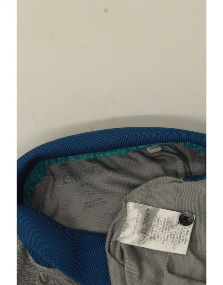Calvin Klein Ανδρικό πουκάμισο Polo Medium Grey Colourblock Polyester