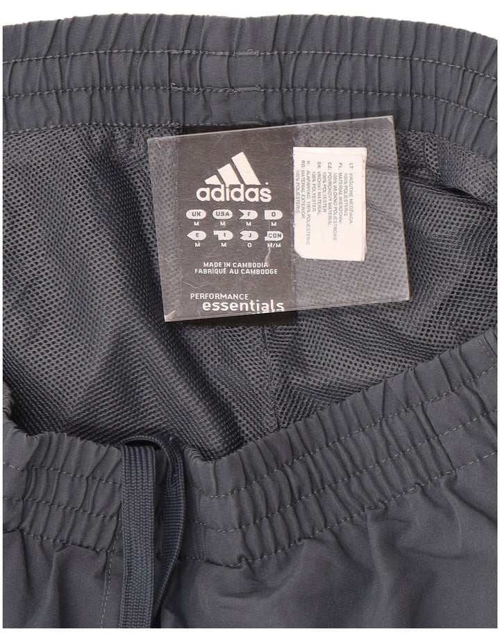 Ανδρικό αθλητικό σορτς Adidas Climalite από μεσαίο γκρι πολυεστέρα