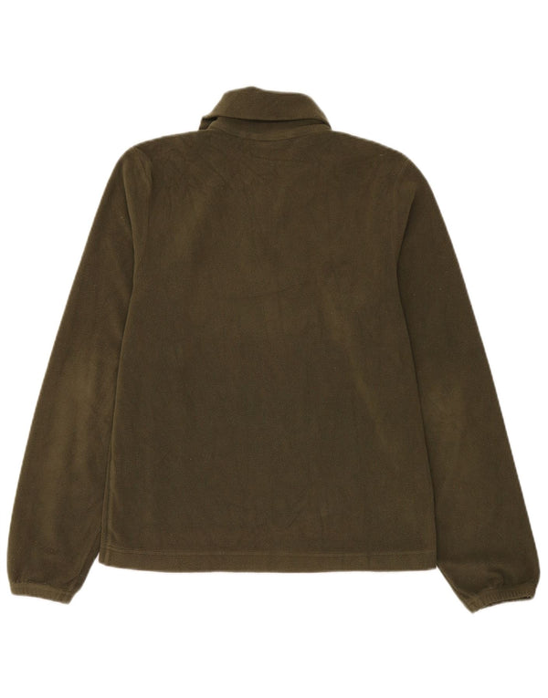 Lotto Womens Zip Neck Fleece Jumper UK 10 Small Green Sports