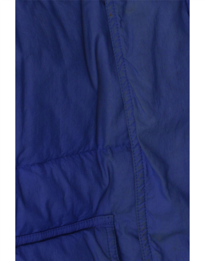 Vintage ανδρικό υπερμεγέθη τζάκετ UK 36 Small Blue Colorblock Nylon
