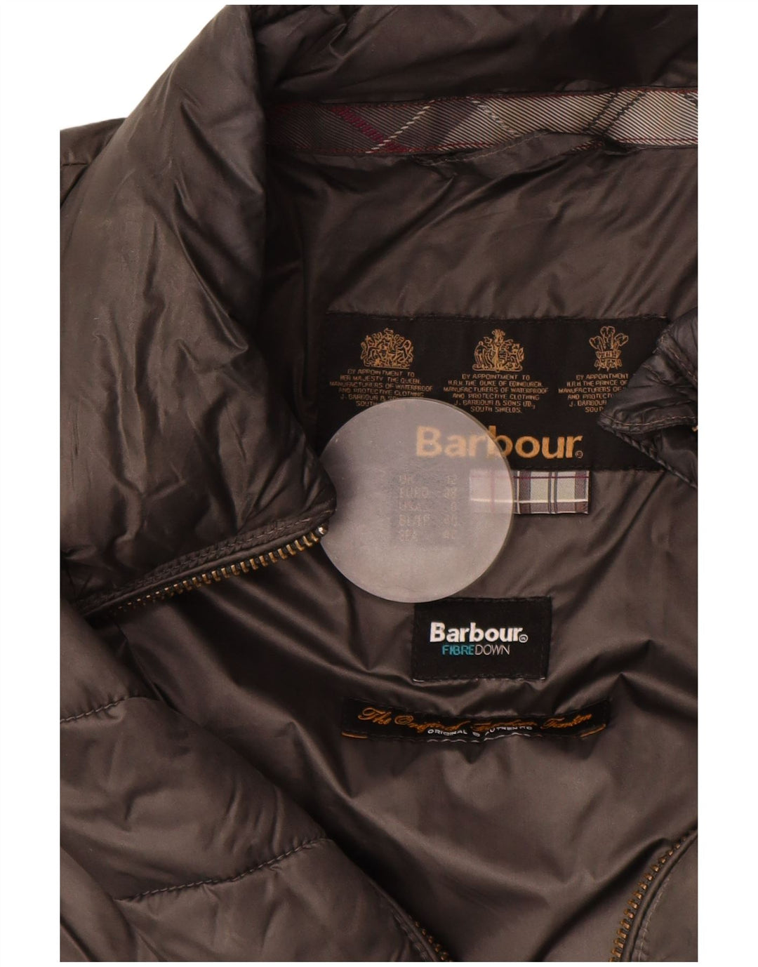 Barbour Γυναικείο μπουφάν με επένδυση UK 12 Medium Grey Polyamide