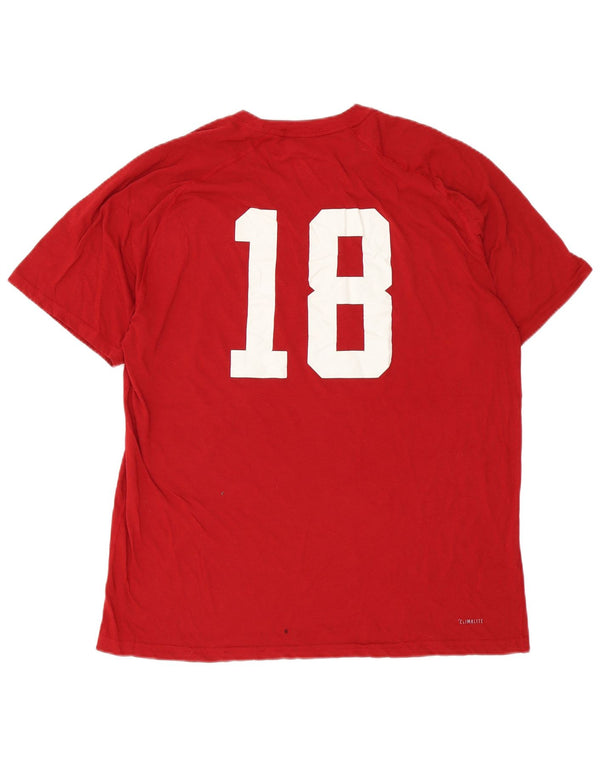 Ανδρικό T-Shirt Adidas Indiana Graphic Top XL Red Polyester