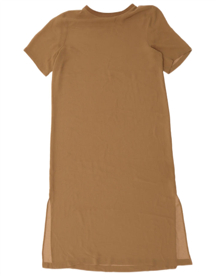 Zara Γυναικείο Maxi Φόρεμα UK 14 Medium Beige