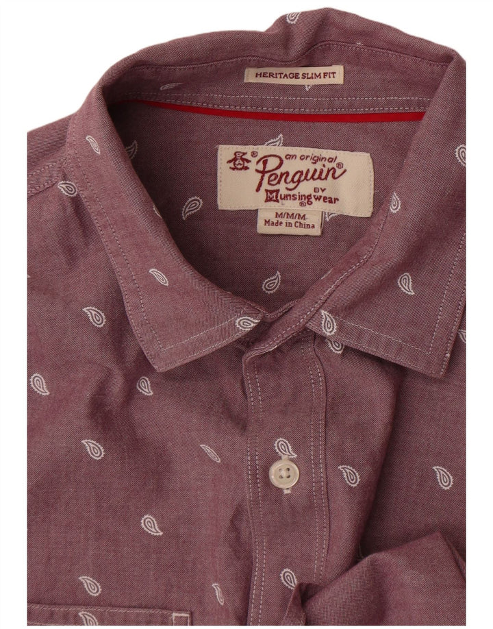 Ανδρικό πουκάμισο Penguin Slim Fit Medium Purple Paisley