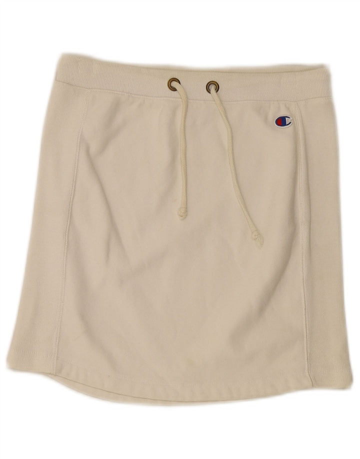 Champion γυναικεία φούστα UK 10 Small Off White Βαμβακερή