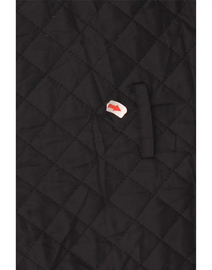 Hobbs Γυναικείο Καπιτονέ Ανεμοδράστη Παλτό UK 10 Small Black Nylon