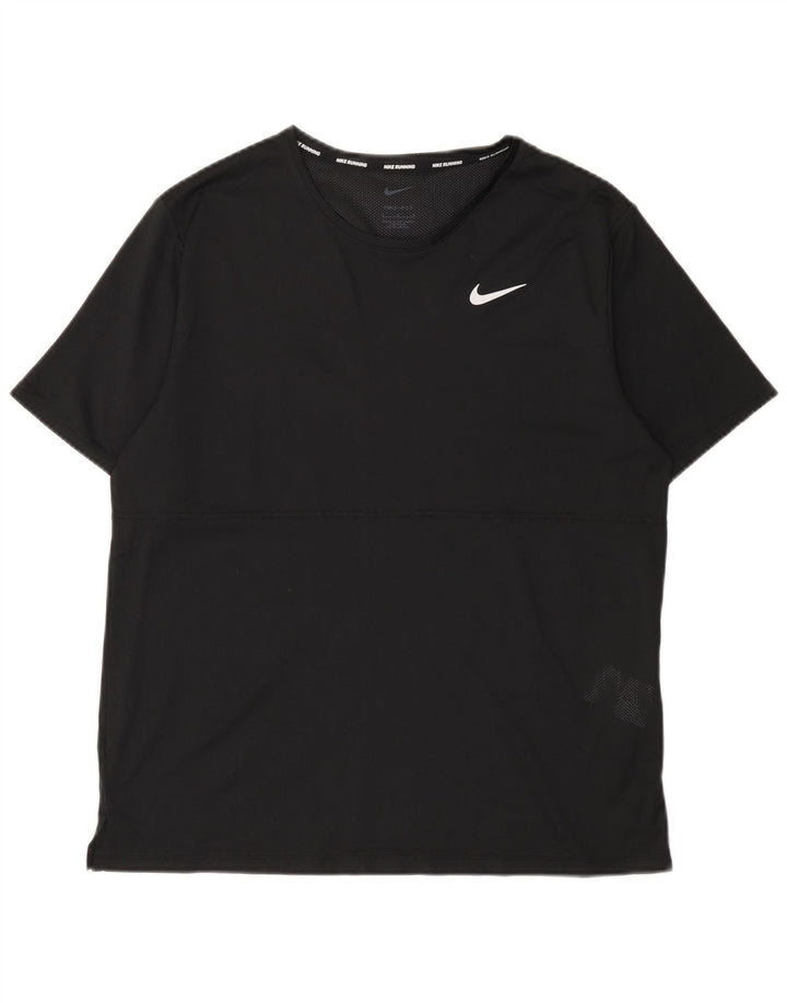 Ανδρικό T-shirt Nike Dri Fit Top Large Μαύρο Πολυεστέρας