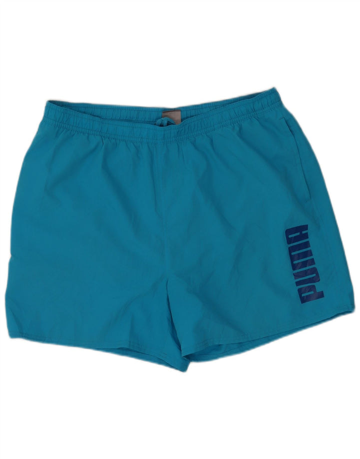 Ανδρικό γραφικό σορτς κολύμβησης Puma XL μπλε