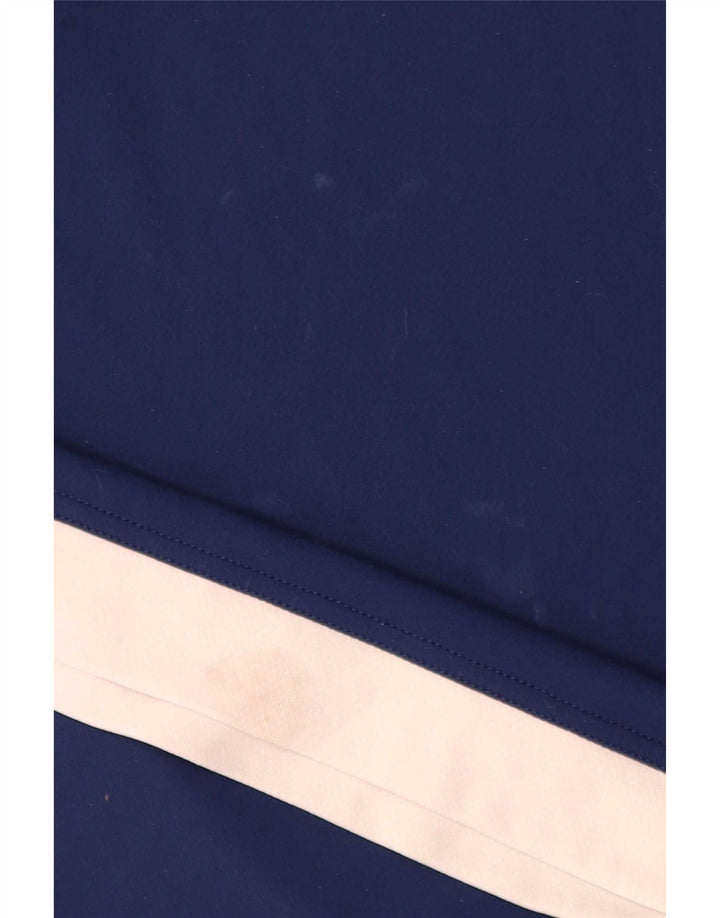 Ανδρικό T-shirt Adidas Climalite Top Large Navy Blue Colorblock Πολυεστέρας
