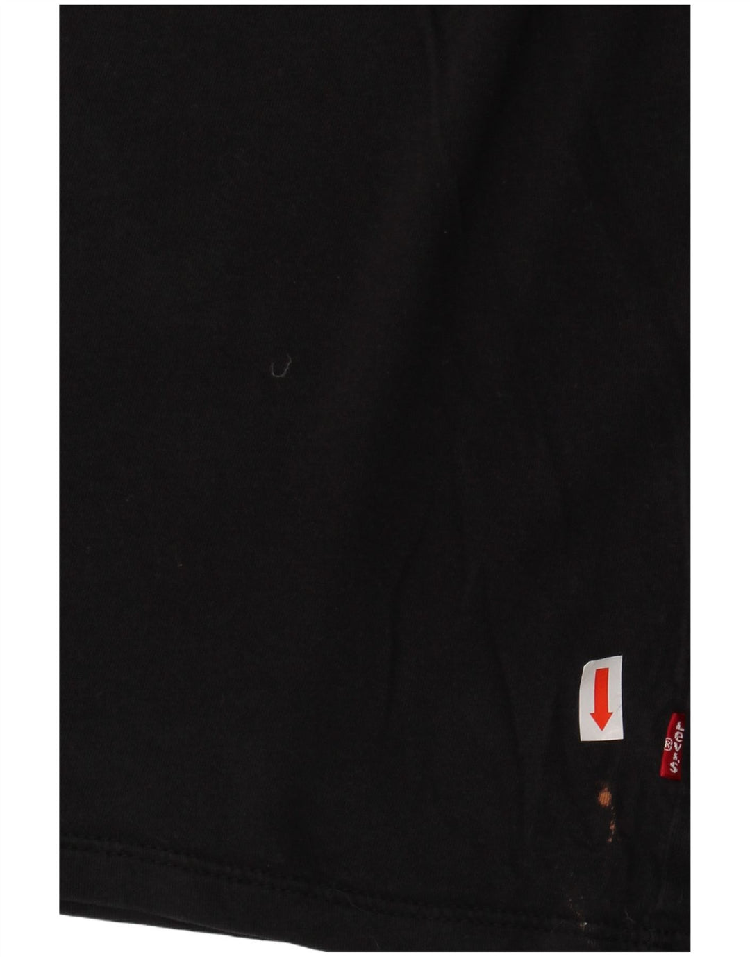 Γυναικείο γραφικό μπλουζάκι LEVI'S Top UK 16 μεγάλο μαύρο βαμβακερό