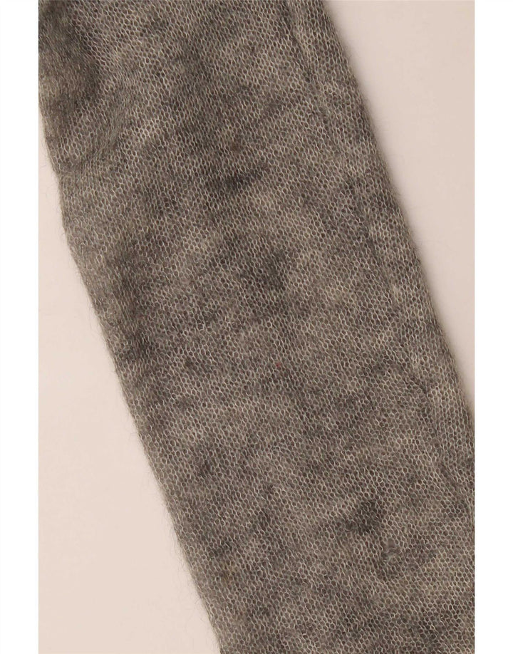 Vintage γυναικεία ζακέτα UK 16 Large Grey Flecked Elastane