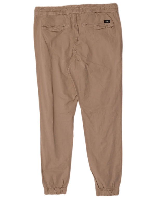 Zara Ανδρικό παντελόνι Joggers Chino Large W32 L28 Beige Βαμβακερό