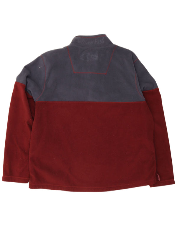 Weird Fish Mens Button Neck Fleece Jumper 4XL Colorblock