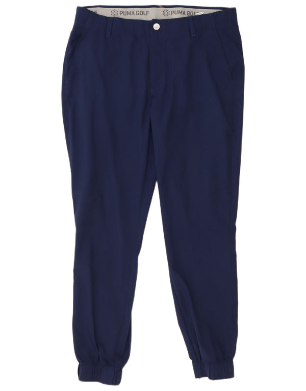 Puma Mens Golf Joggers Chino Παντελόνι W36 L30 Navy Blue Polyester