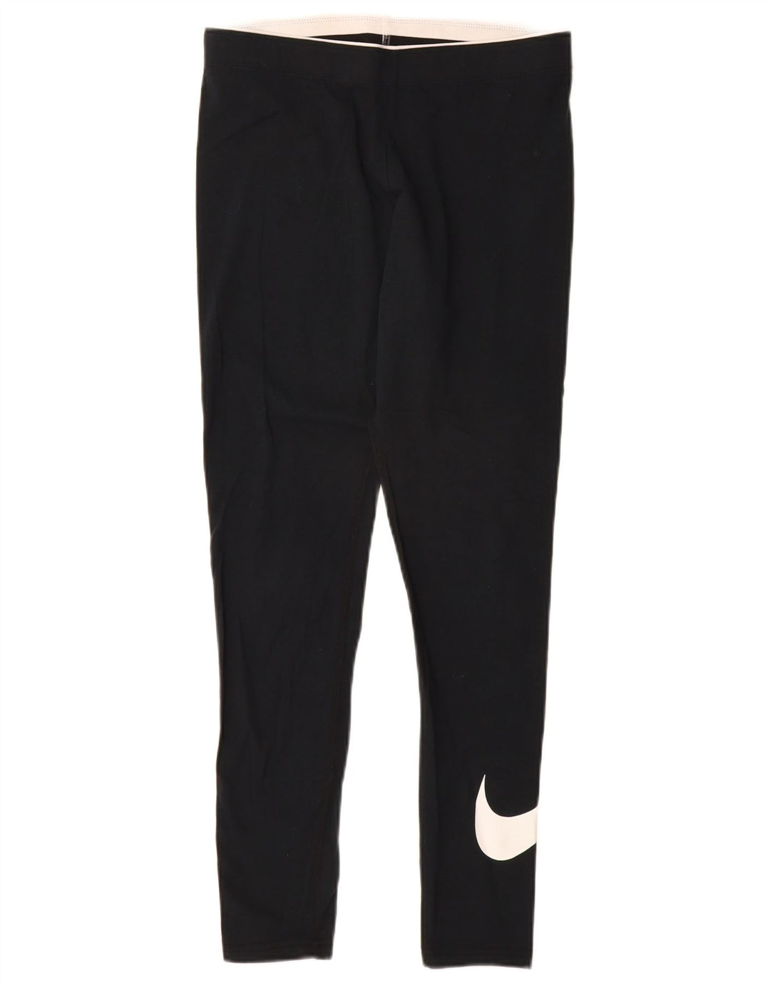 Γυναικεία γραφικά κολάν Nike UK 12 μεσαίο μαύρο βαμβακερό