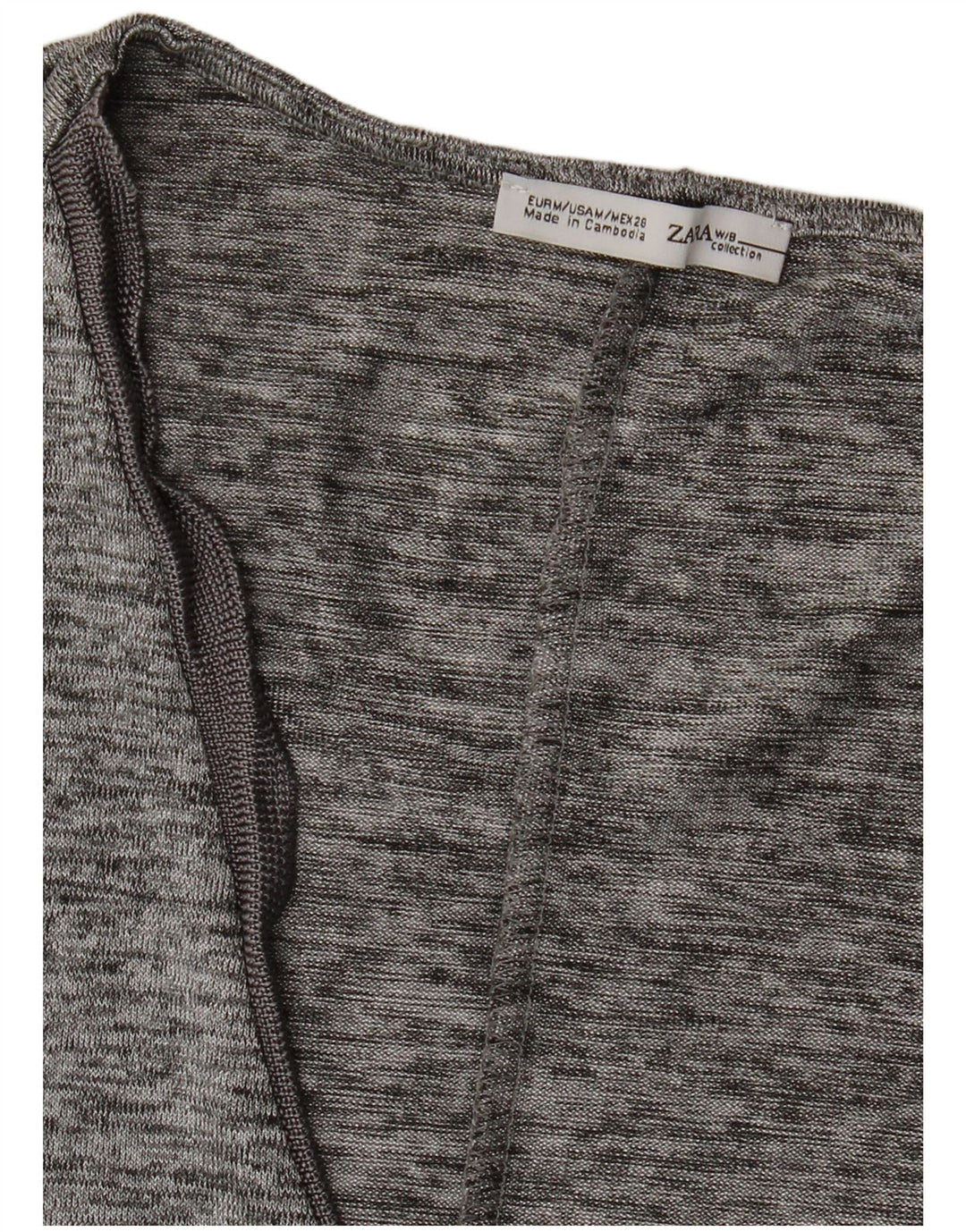 Zara Γυναικείο Γιλέκο Τοπ UK 12 Medium Grey Flecked