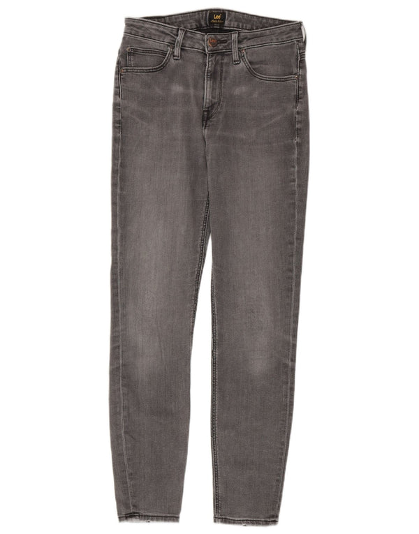 Lee Womens Scarlett High Skinny Jeans W28 L31 Γκρι βαμβακερό