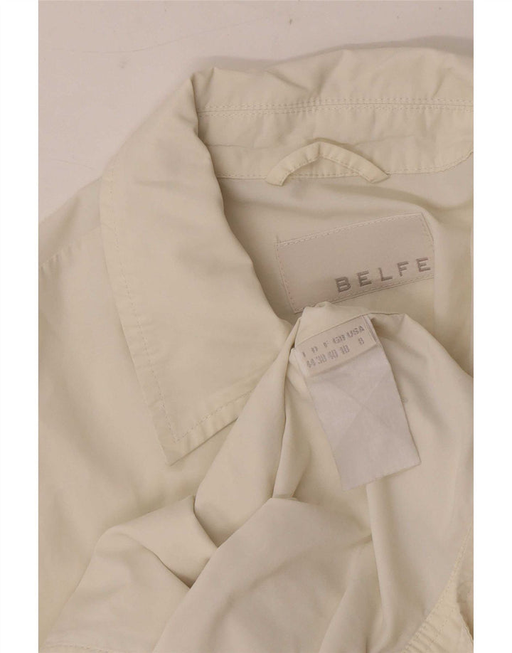 Belfe & γυναικείο κοντομάνικο πουκάμισο UK 10 Small White
