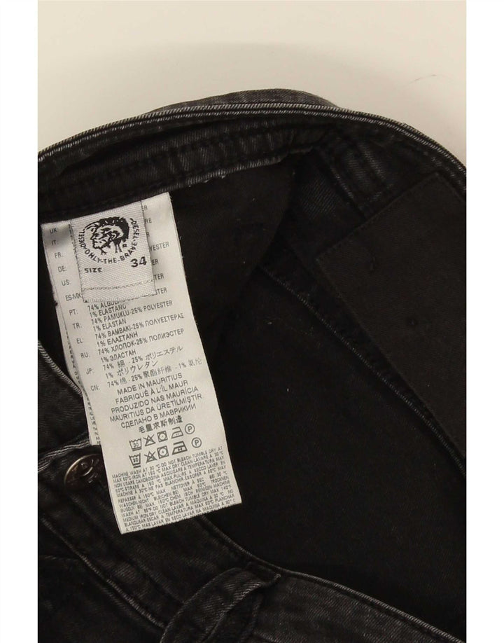 Diesel Mens Distressed Slim Jeans W34 L30 Γκρι βαμβακερό
