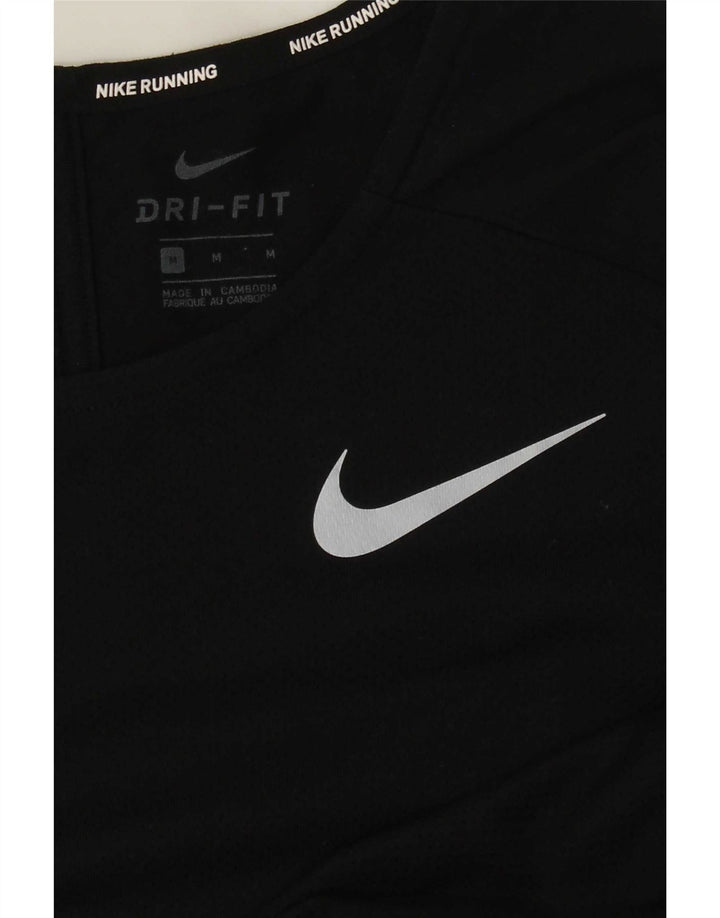 Ανδρικό γιλέκο Nike Dri Fit, μεσαίο μαύρο πολυεστέρας