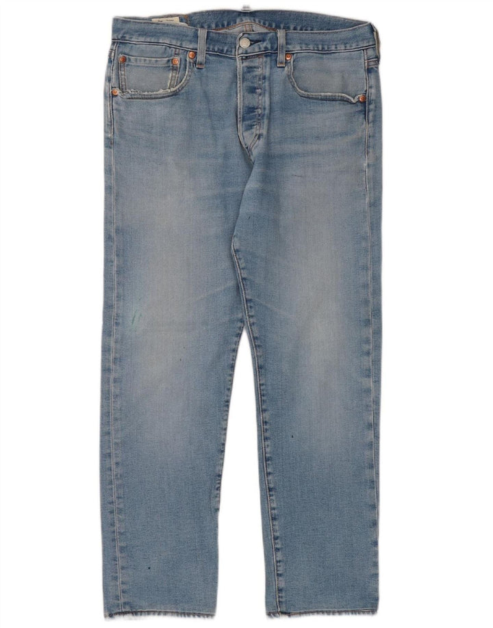 LEVI'S Womens 501 Straight Jeans W33 L27 Blue Cotton