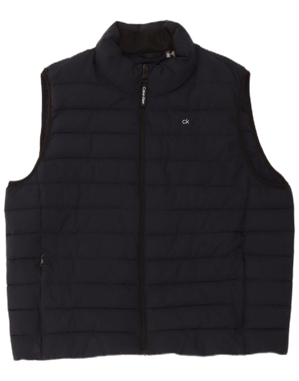 Calvin Klein Ανδρικά padded Gilet UK 44 2XL Navy Blue Polyester