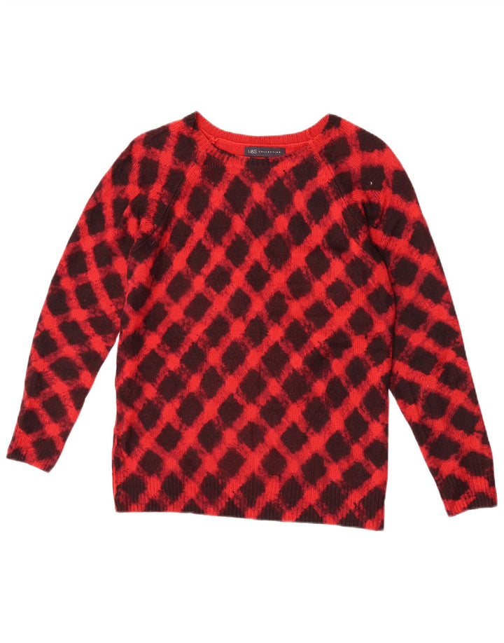 Marks & Spencer Γυναικείο πουλόβερ με λαιμόκαυστο UK 8 Small Red