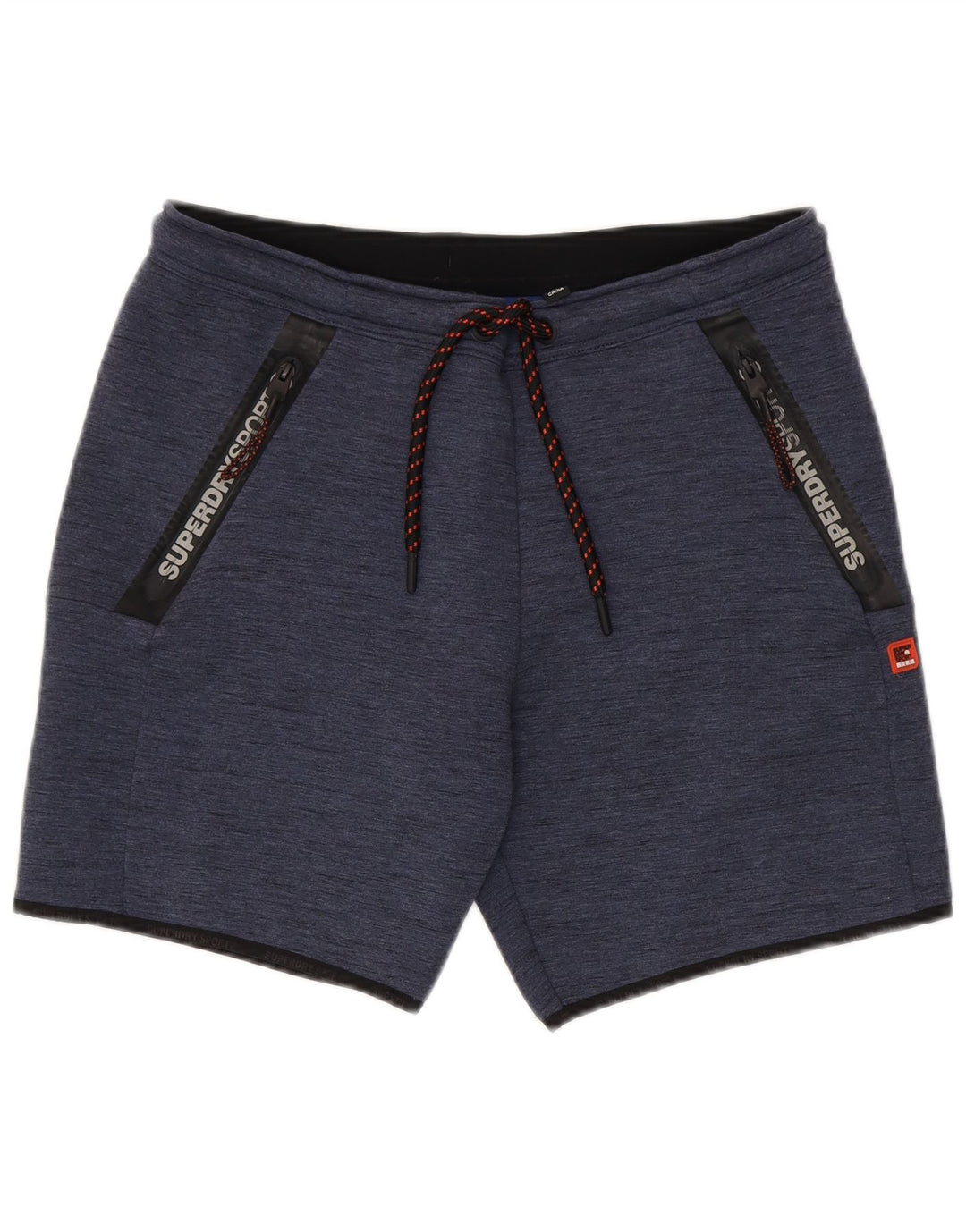 Ανδρικό αθλητικό σορτς Superdry μεγάλο μπλε ναυτικό πολυεστέρα