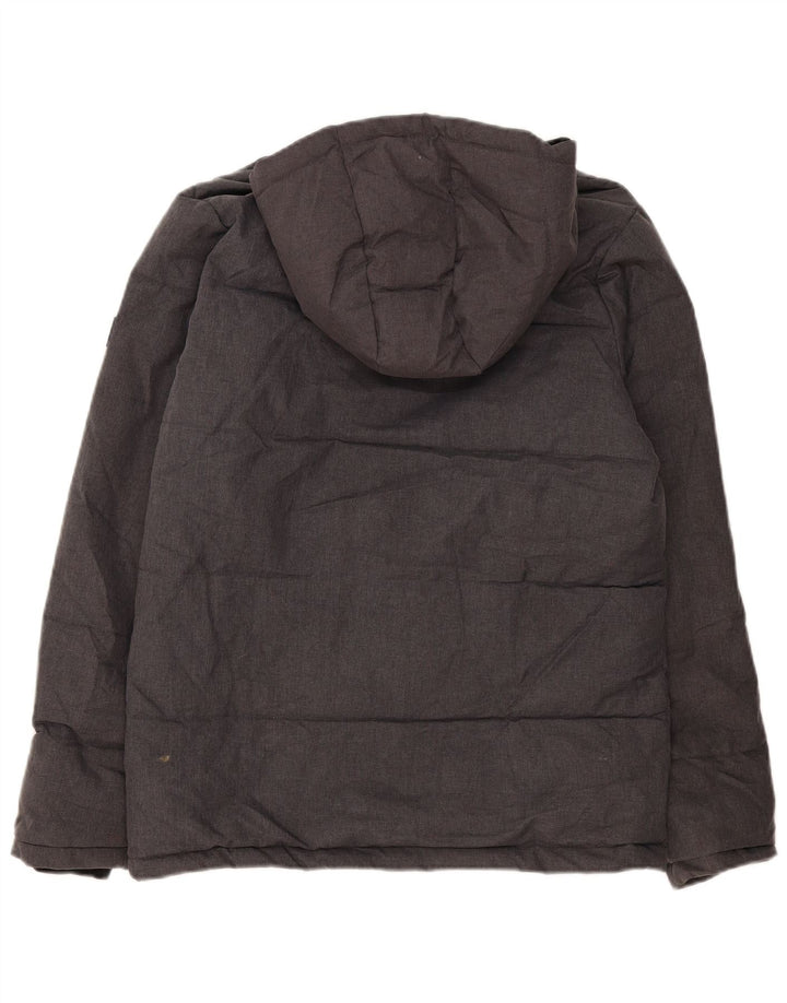 Jack & Jones Boys Hooded Jacket 15-16 Years Grey Flecked